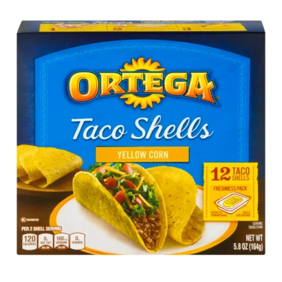 Taco with meat and vegetables