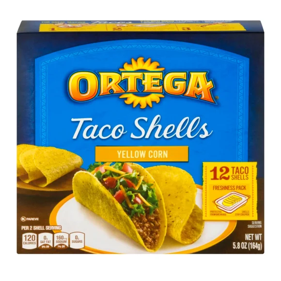 Taco with meat and vegetables